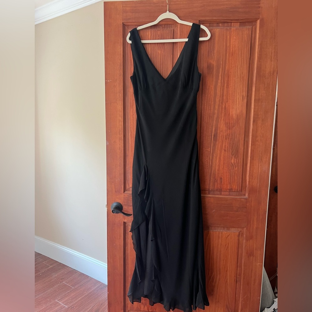 White Fox Tell Me Everything Black Maxi Dress